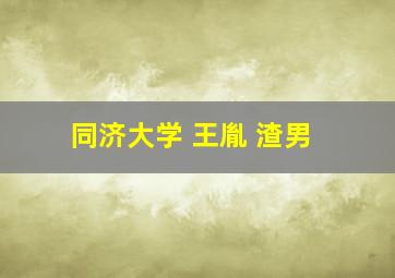 同济大学 王胤 渣男